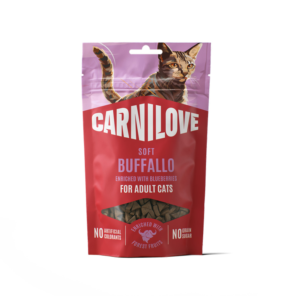 Carnilove Cat Soft Snack Przysmaki dla Kota 3x50g Mix Smaków Indyk Sardynka Bawół